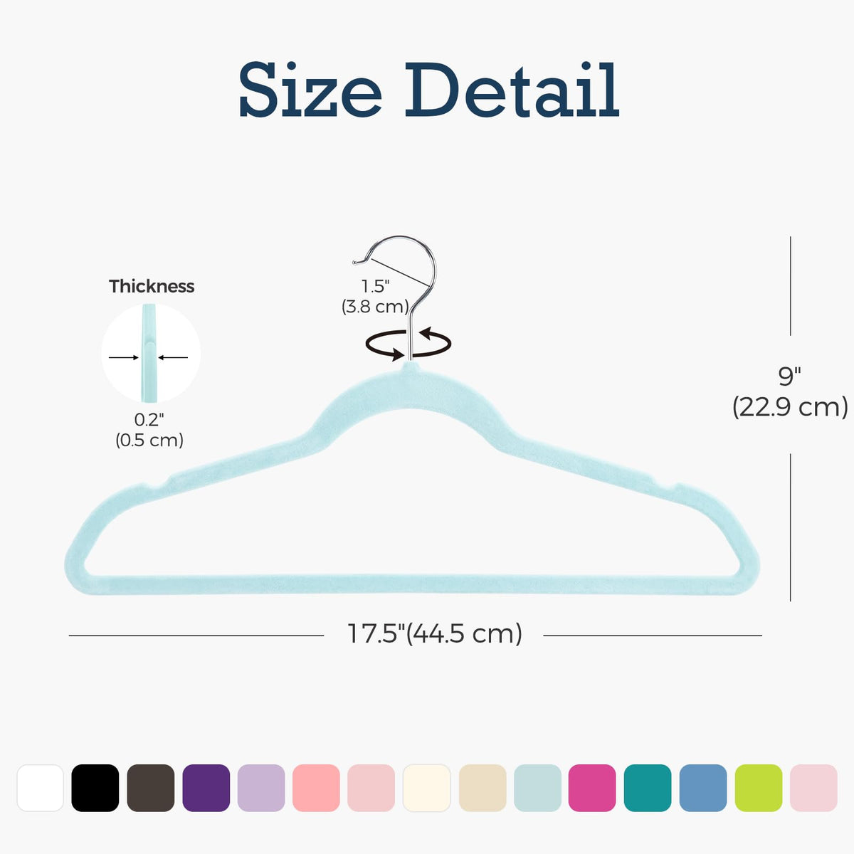 House Day heavy-duty velvet hangers support up to 11 lbs