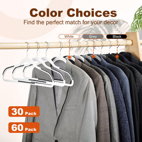 House Day sturdy hangers help organize shirts, pants, jackets efficiently.