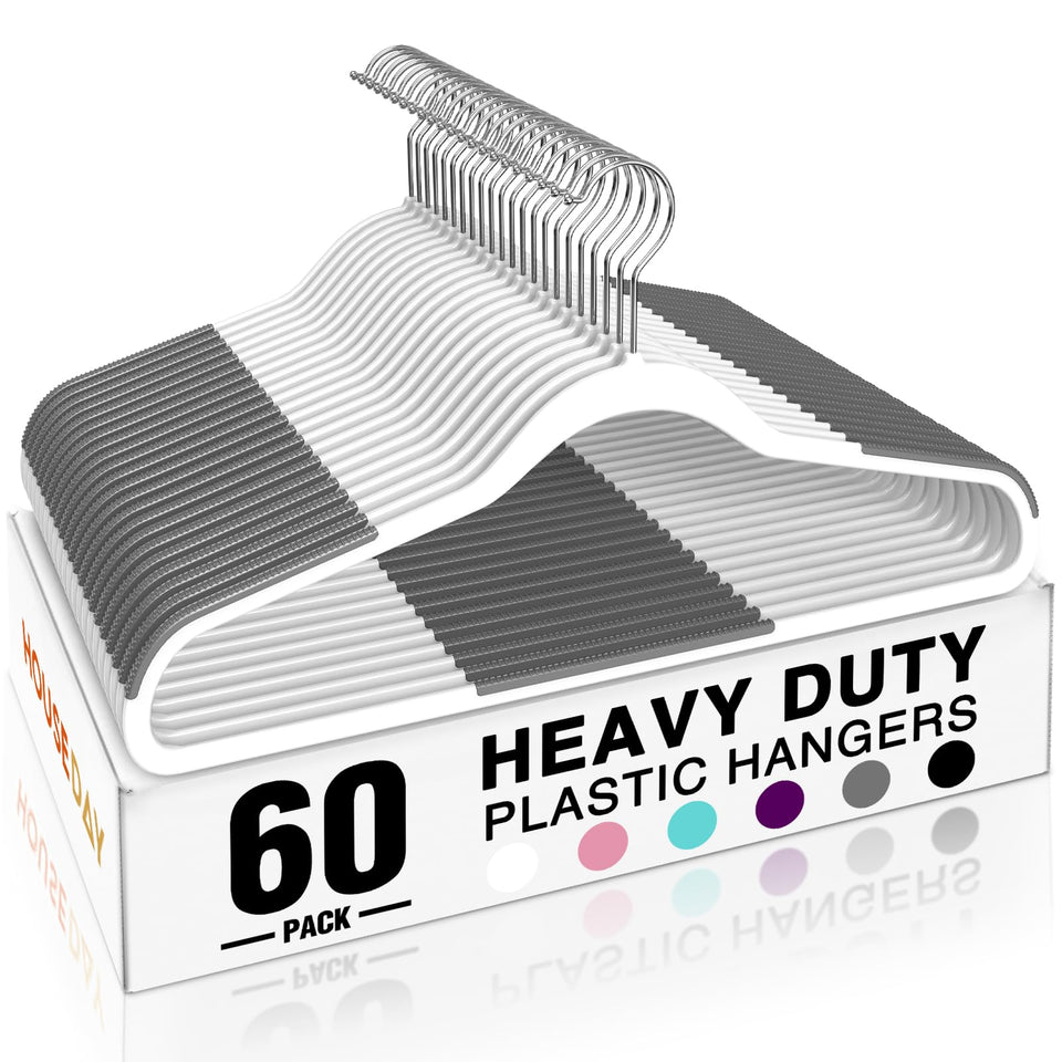 House Day heavy-duty hanger front view; sturdy support for heavy garments.