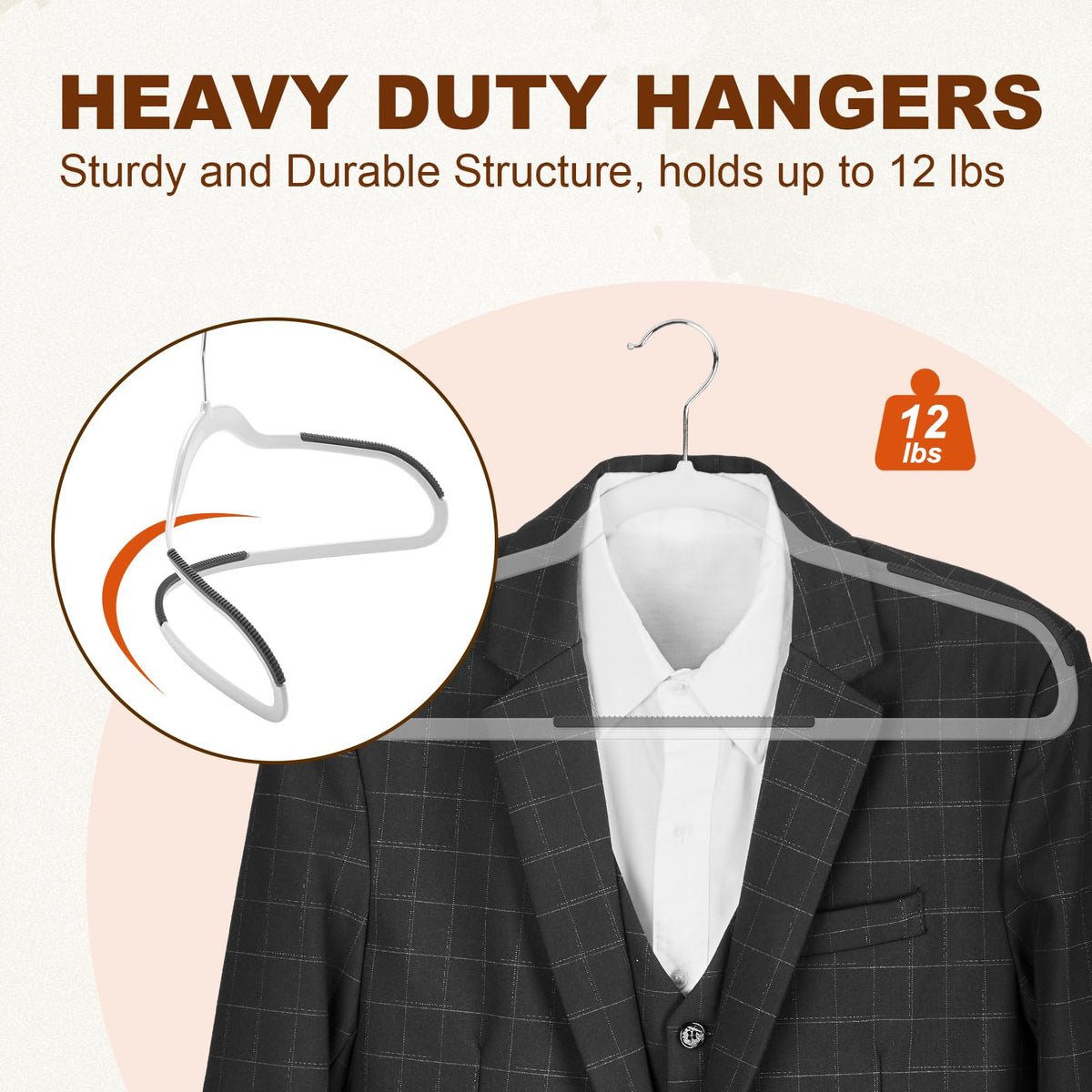 House Day 360-degree swivel hook for easy outfit access.