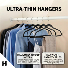 House Day heavy-duty hangers support garments up to 10 lbs.