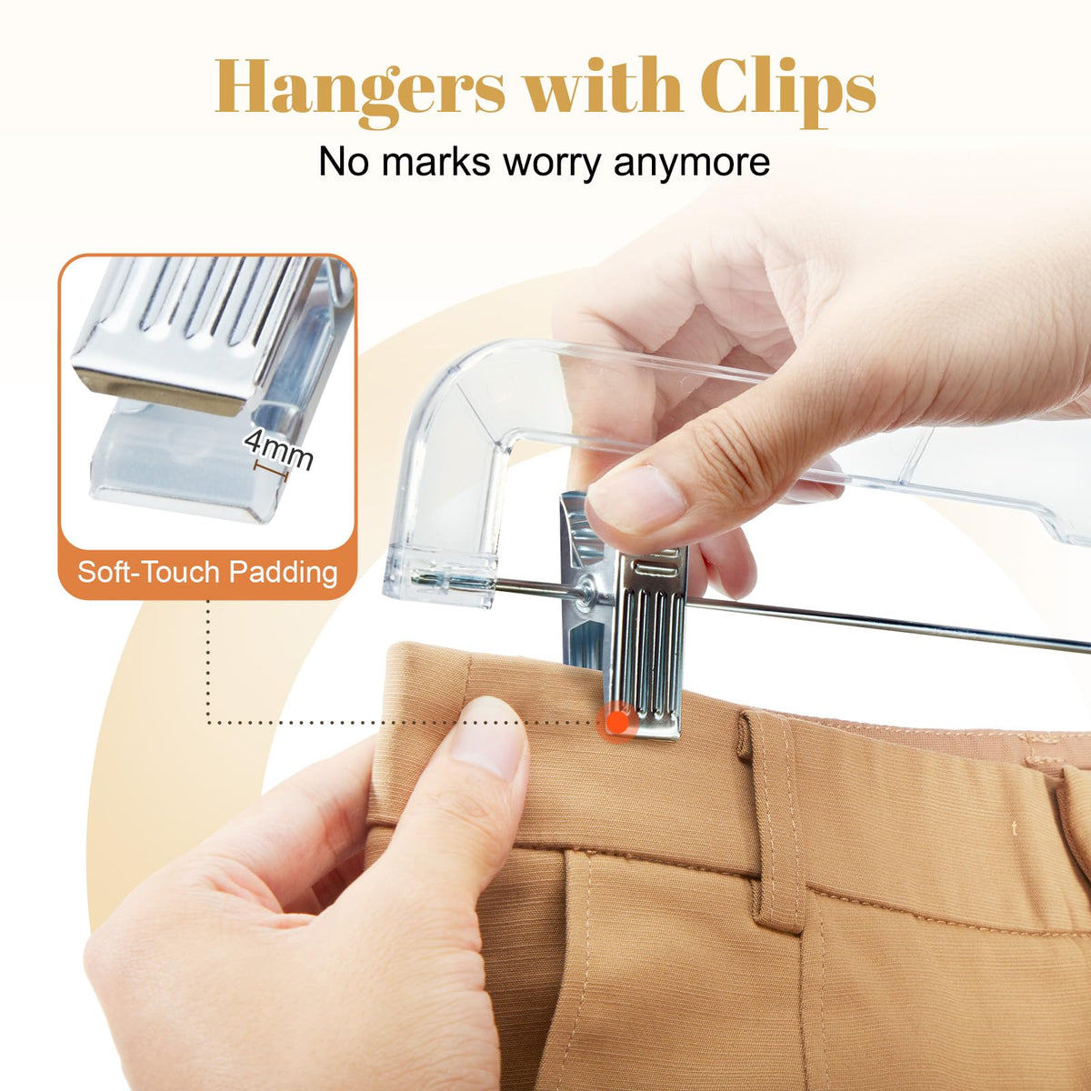 House Day heavy-duty plastic hangers hold jeans, skirts, and coats without deformation.