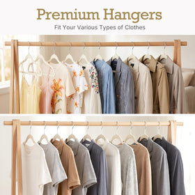 House Day ivory velvet hanger 40-pack shown for bulk closet organization.