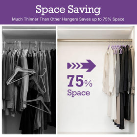 Pants bar on House Day Lt-Purple Velvet Hangers for neat jeans and trousers