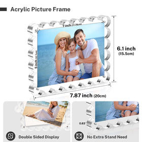 HOUSE DAY magnetic closure 5x7 frame keeps memories securely displayed