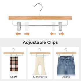 Slim profile saves space while keeping outfits visible.