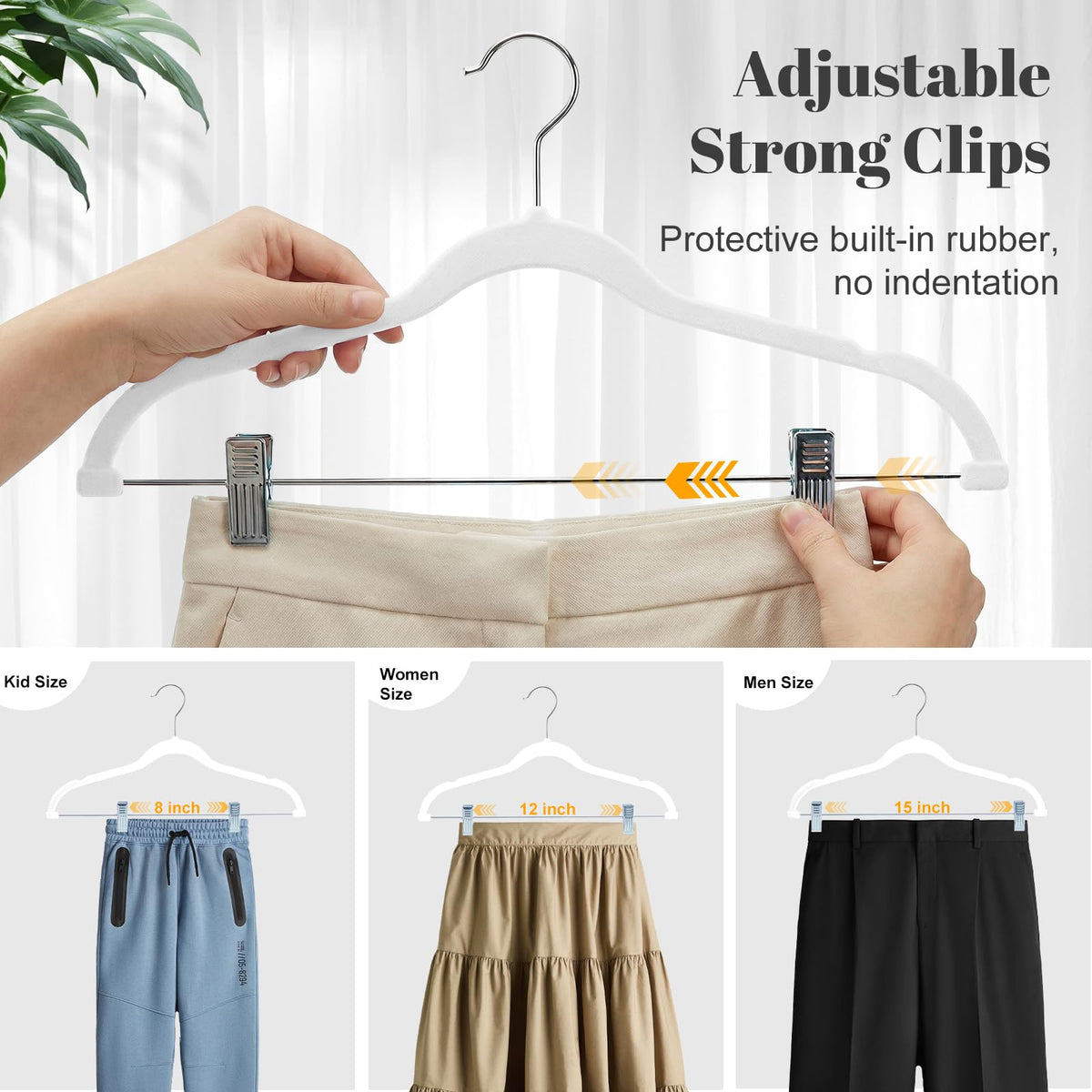 HOUSE DAY non-slip hanger keeps garments securely in place.