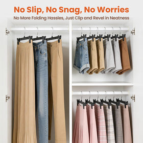 HOUSE DAY non-slip clips prevent fabric marks during hanging.