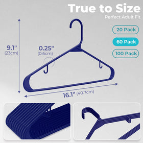 HOUSE DAY hangers with non-slip hooks to keep garments in place