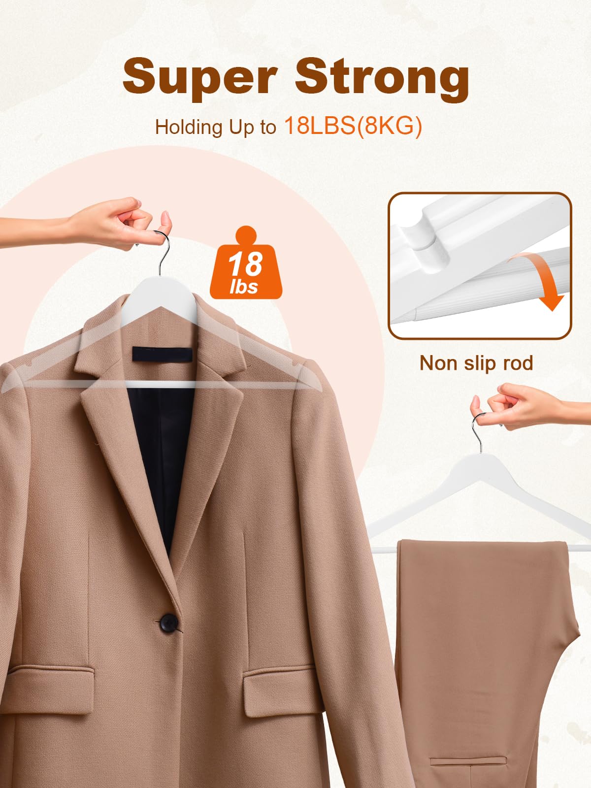 House Day non-slip pant bar keeps pants secure.