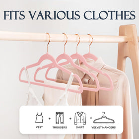 HOUSE DAY non-slip shoulder velvet hanger prevents slips on delicate tops.