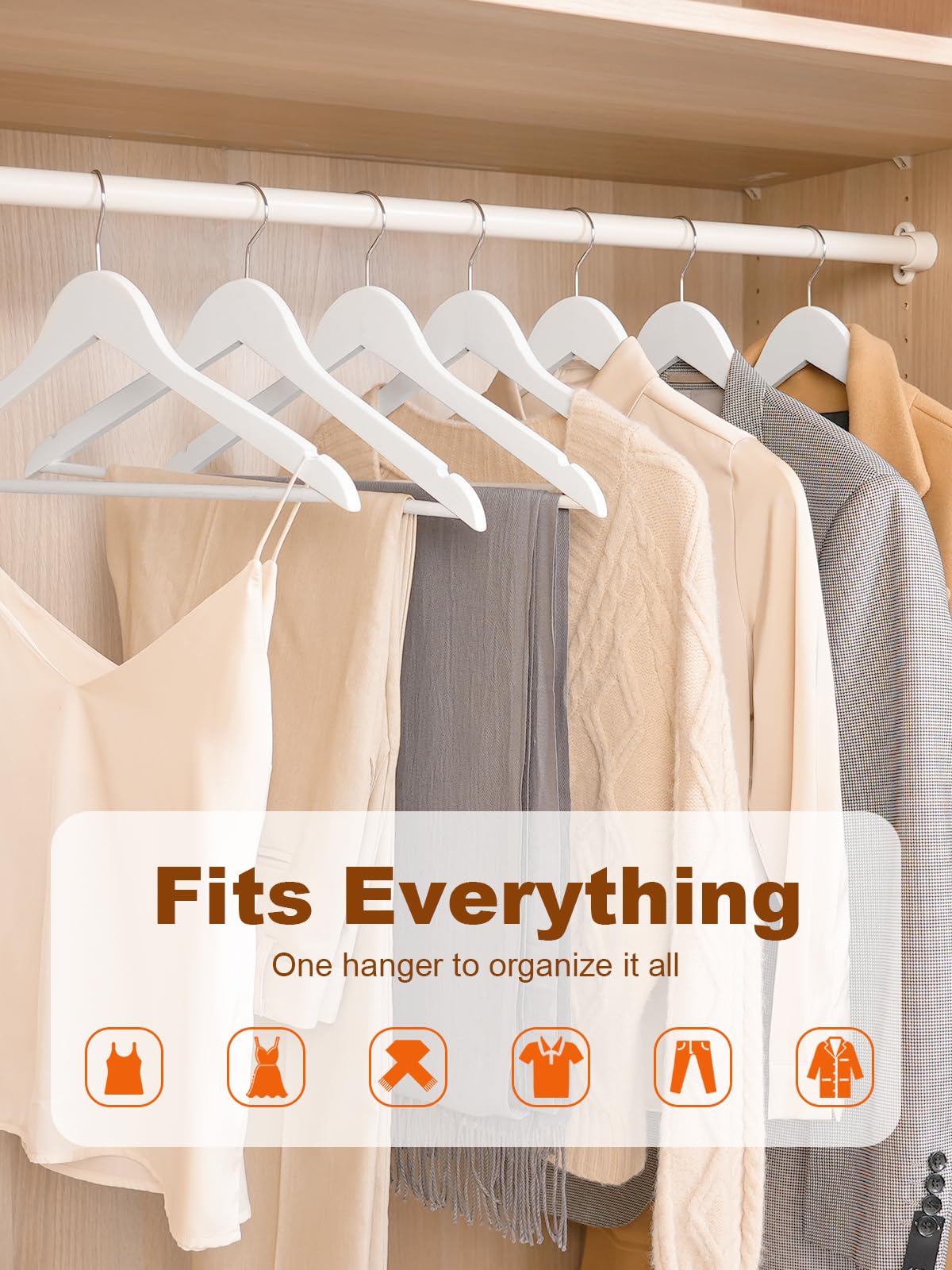 House Day notched hanger securely holds strappy tops.