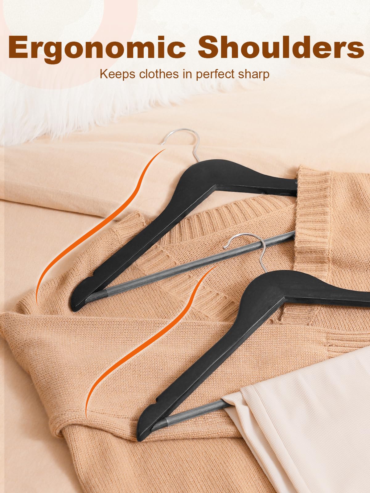 HOUSE DAY notches for straps prevent slips on dresses and blouses.