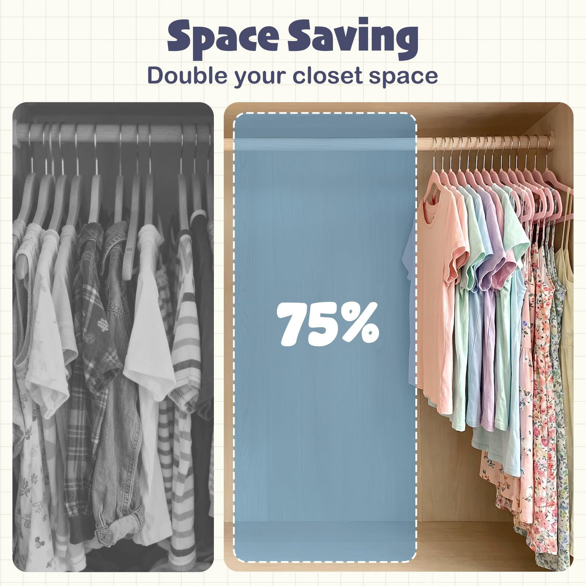 HOUSE DAY 50-pack packaging for easy closet refresh
