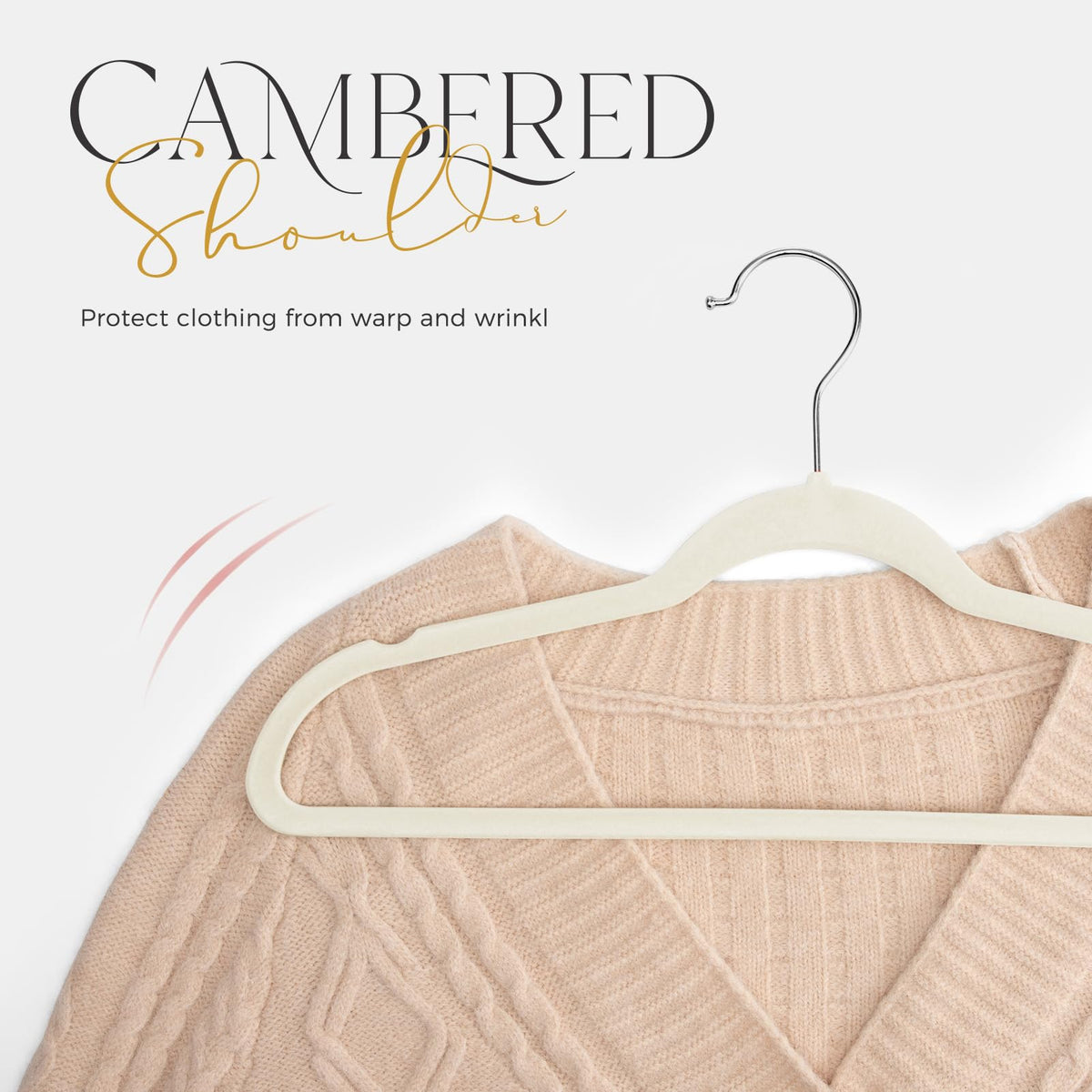 House Day ultra-thin padding helps preserve garment shape.