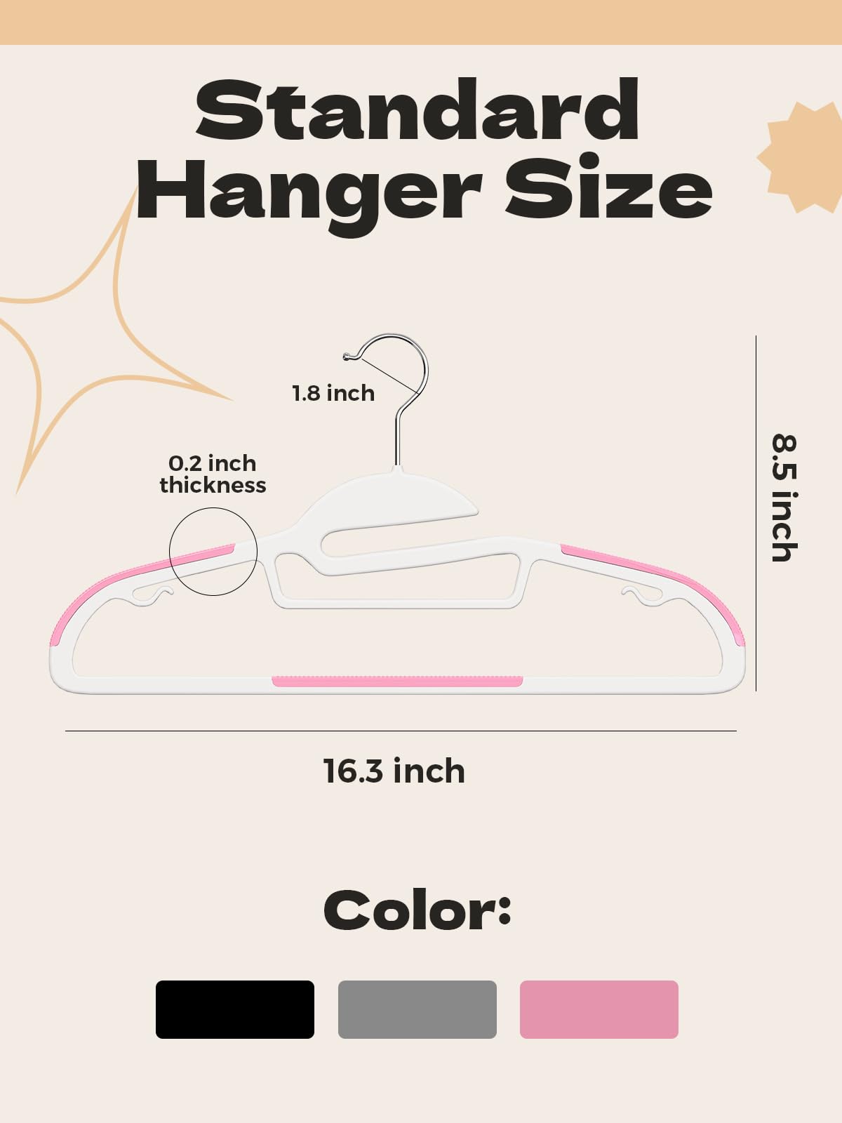 House Day durable ABS plastic pink hanger designed for daily use.