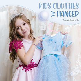 House Day plastic baby hangers show durability for busy kids' wardrobes.