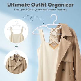 House Day space-saving design helps organize a clutter-free closet.