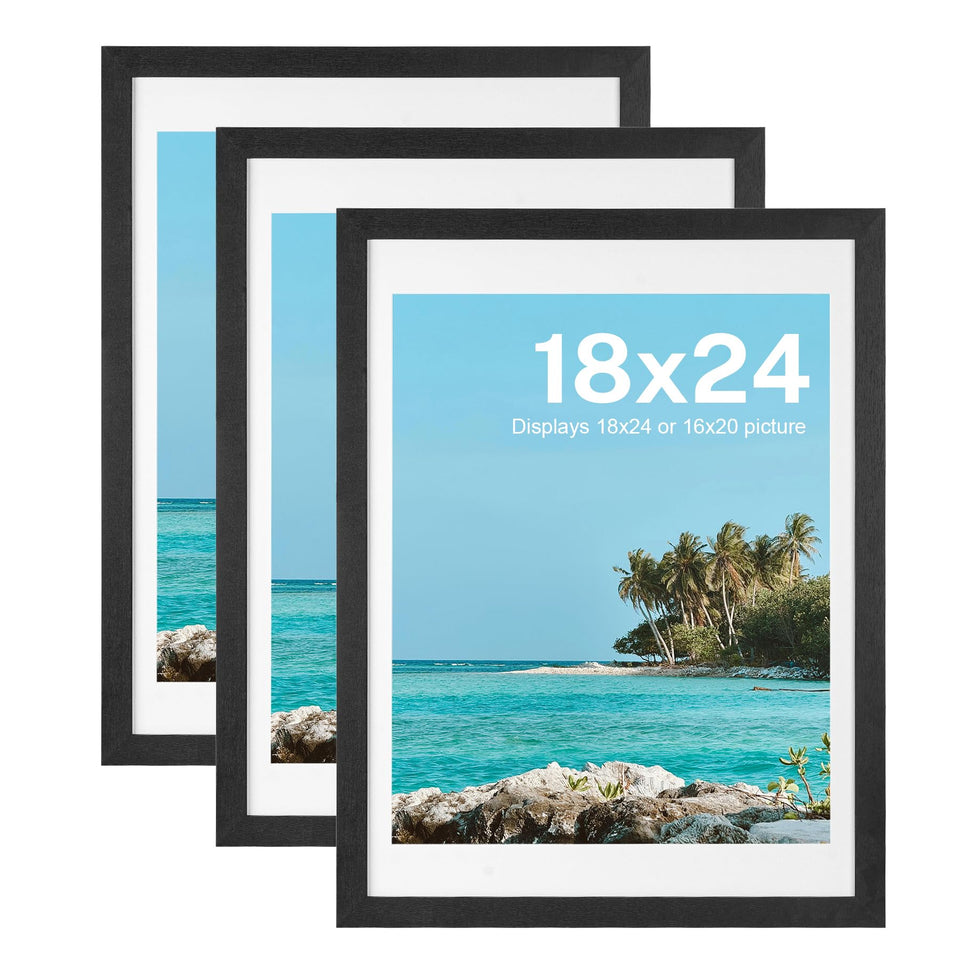 House Day poster frame 18x24 in MDF wood with matte black finish enhances any wall.