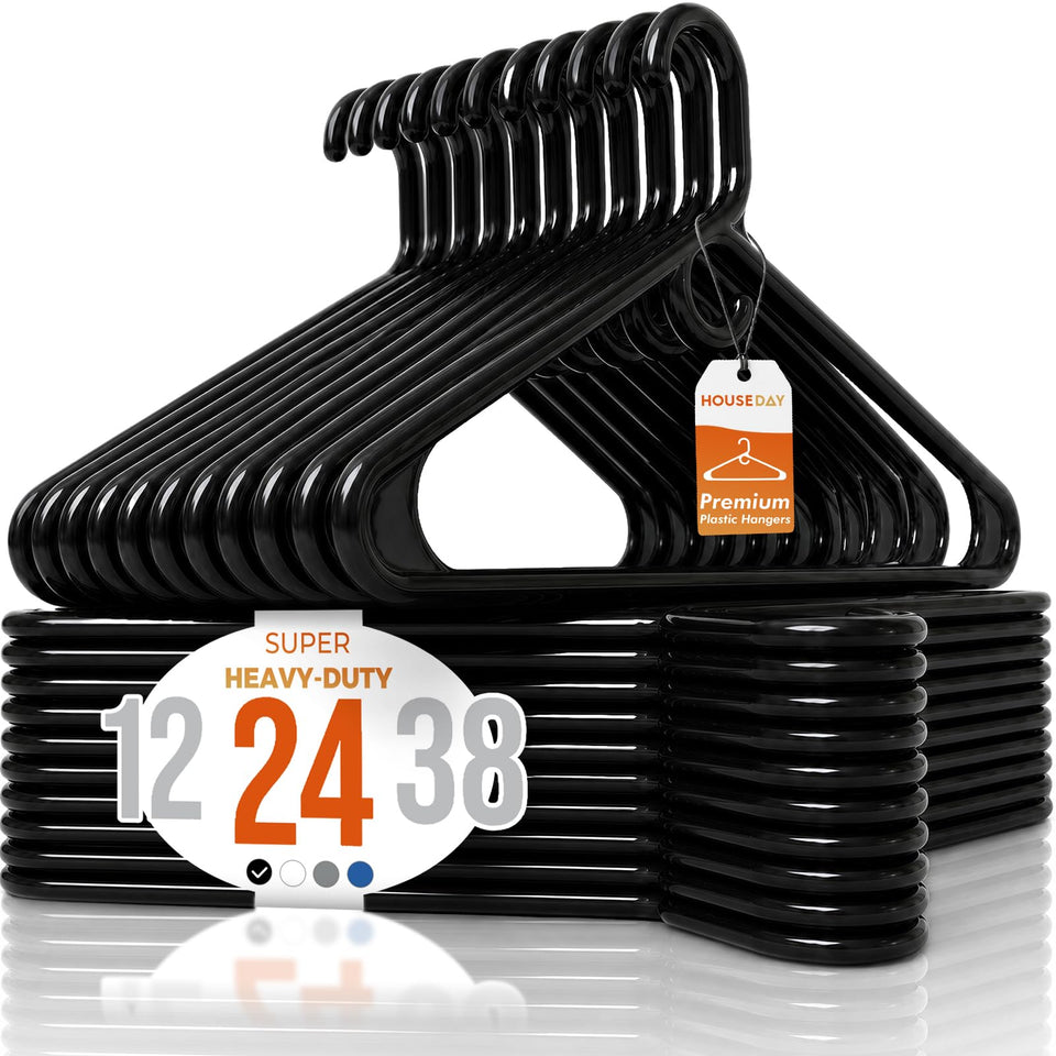 House Day premium heavy-duty hanger with 20 lb capacity for bulky coats