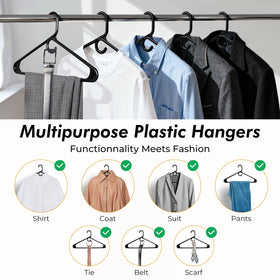 HOUSE DAY snag-free hanger protects delicate fabrics on the shoulders.