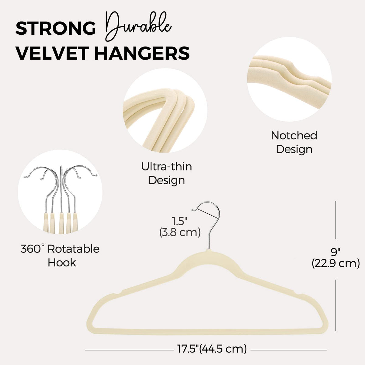 11 lbs capacity keeps bulky garments secure during daily use