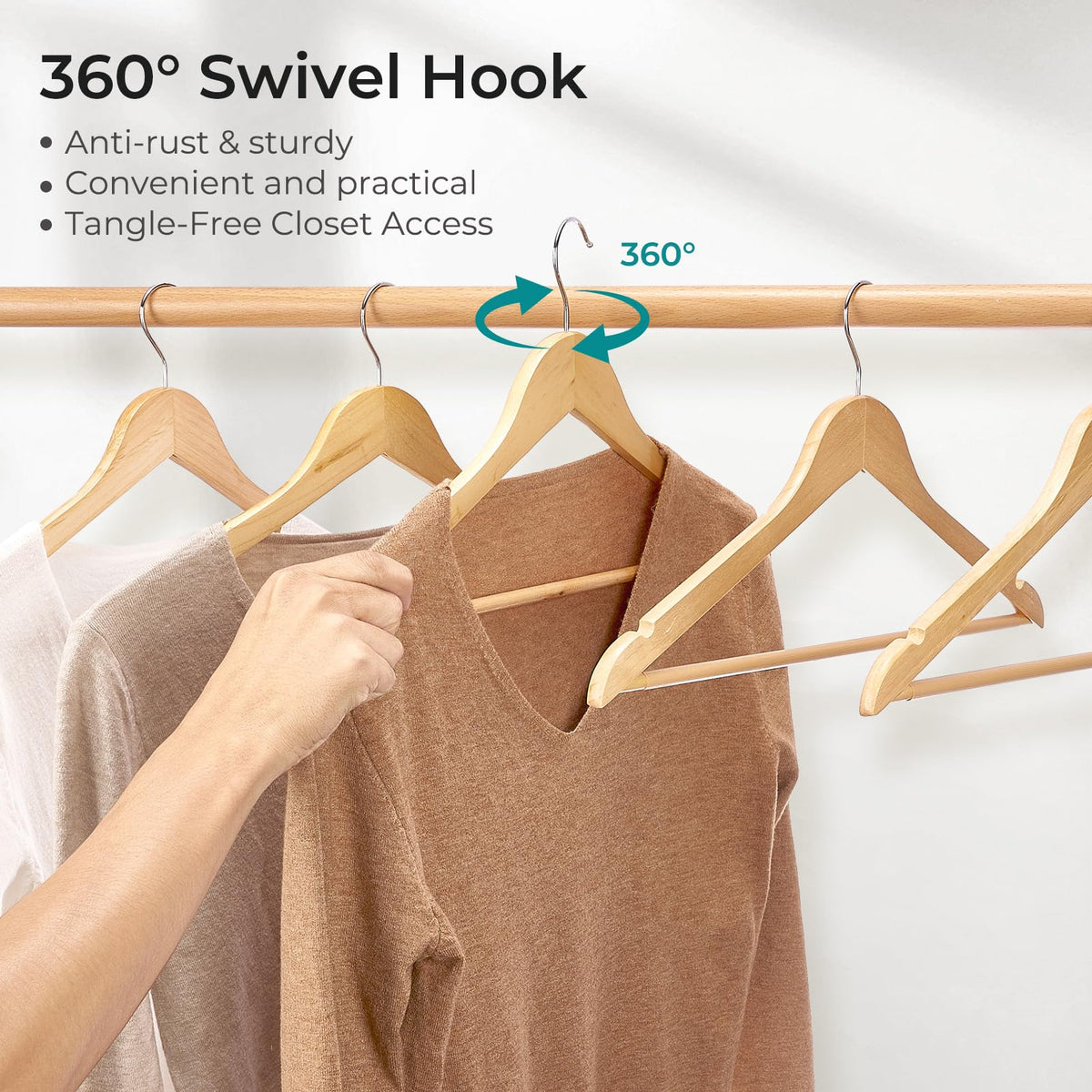 House Day ultra-slim profile maximizes closet space while maintaining garment integrity.