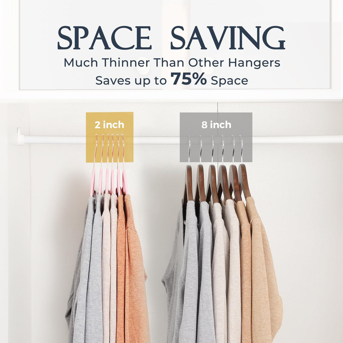 HOUSE DAY 360-degree rose-gold hook enables flexible hanging angles.