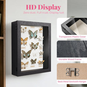 HOUSE DAY black frame shadow box suited for dried flowers and medals