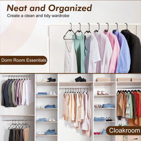 HOUSE DAY slim 0.25-inch profile saves closet space efficiently.
