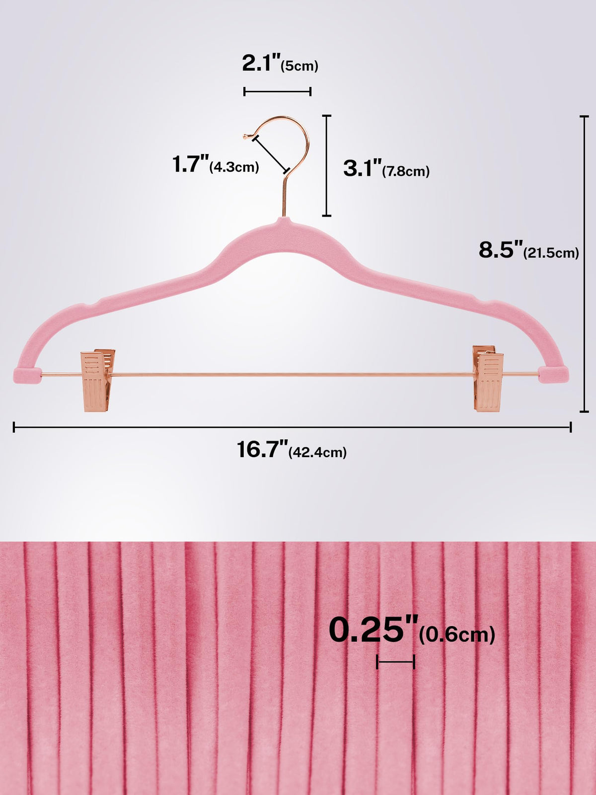 House Day slim-profile hangers minimize footprint in a crowded closet.