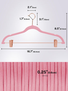House Day slim-profile hangers minimize footprint in a crowded closet.