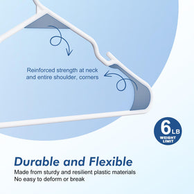 HOUSE DAY slim design saves closet space while maintaining strength.