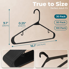 House Day slim profile hangers maximize closet space efficiently.