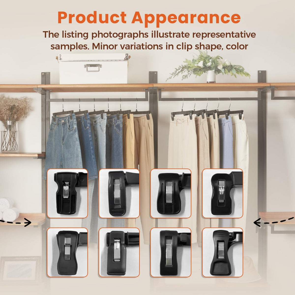 HOUSE DAY space-saving design helps declutter closets.