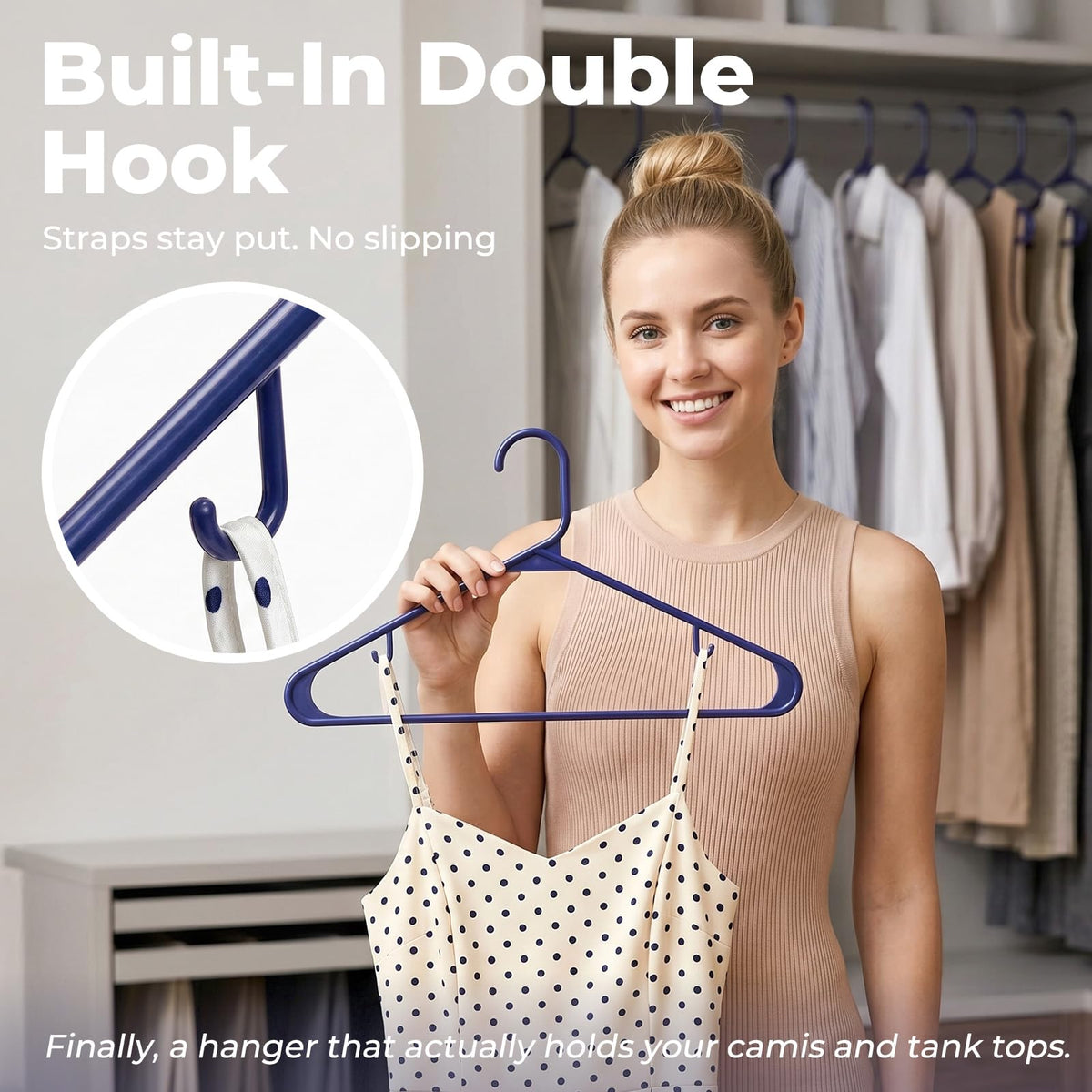 HOUSE DAY space-saving design helps fit more garments in small closets