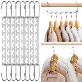 HOUSE DAY Space Saving Hangers front view showing a 12-pack for compact closets