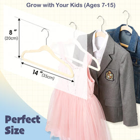 House Day space saving velvet hanger designed for kids closets