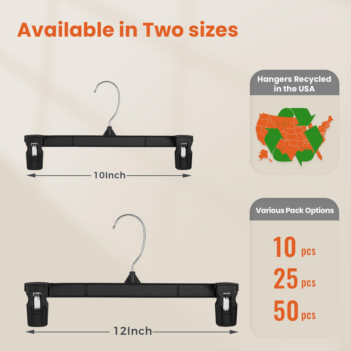 HOUSE DAY hanger with thicker spring washer clips for secure grip.
