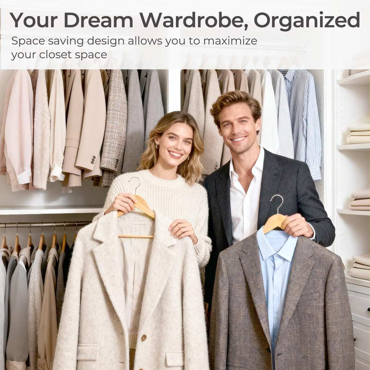 HOUSE DAY tangle-free design reduces morning closet chaos