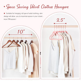 HOUSE DAY ultra-slim velvet hangers maximize closet space without bulk.
