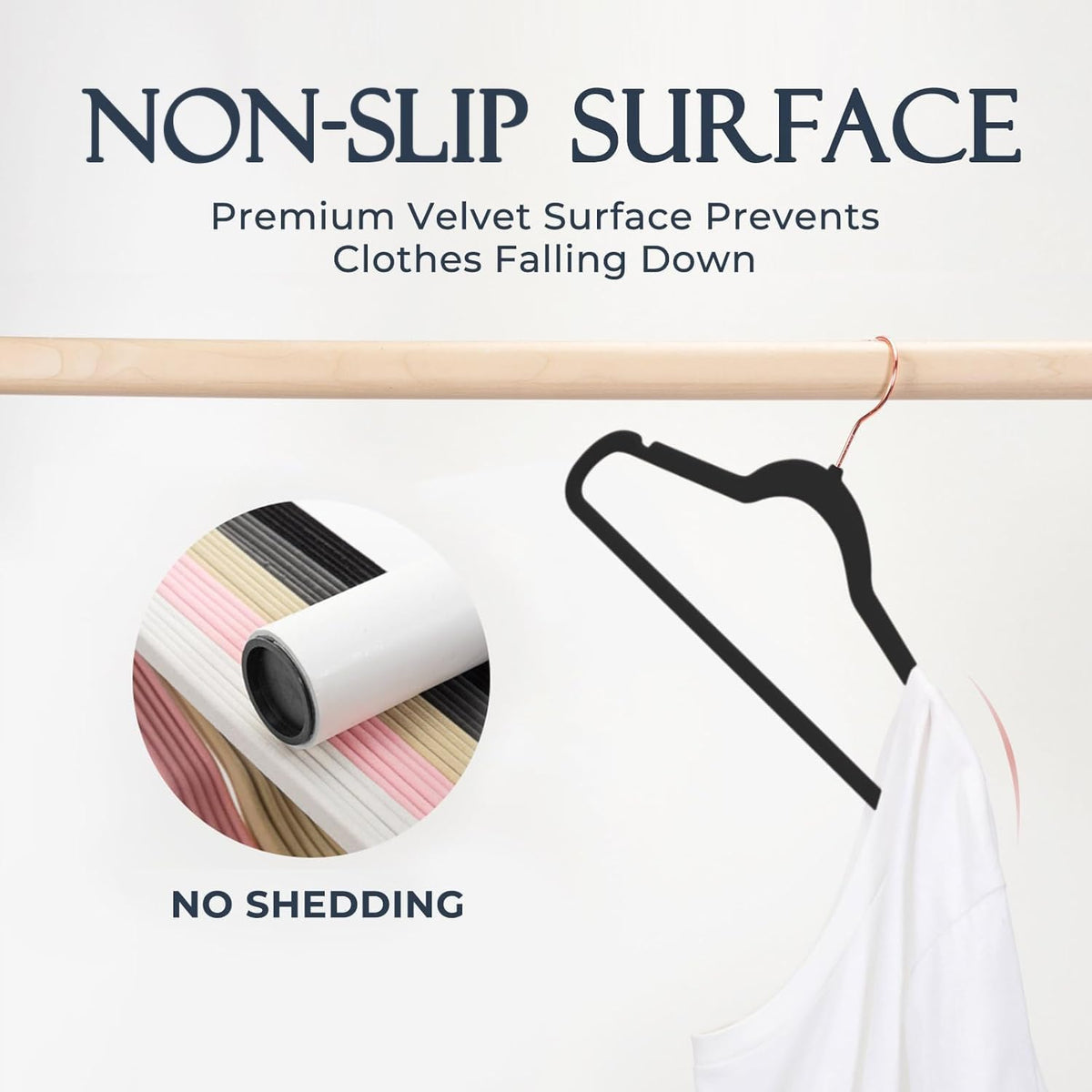 HOUSE DAY ultra-thin space-saving design enables denser closet organization