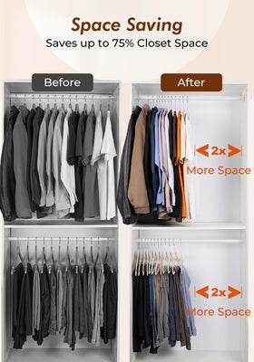 House Day ultra-thin design maximizes closet capacity.