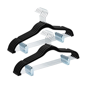 HOUSE DAY velvet hanger with non-slip surface securely holds fabrics.