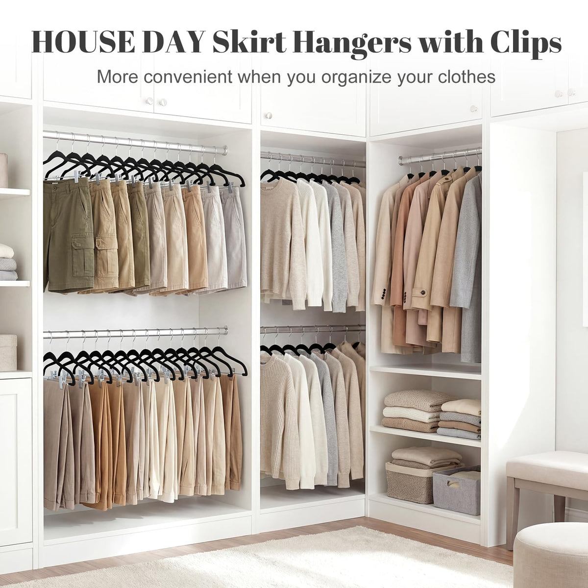 House Day 24-pack organizes wardrobes efficiently for family use.