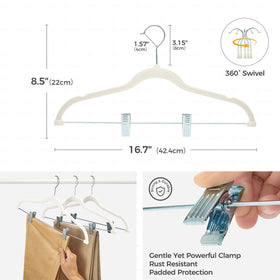 House Day velvet hangers 360-degree hook for easy closet access