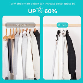 House Day velvet hangers with 360 degree hook enabling easy access from any angle
