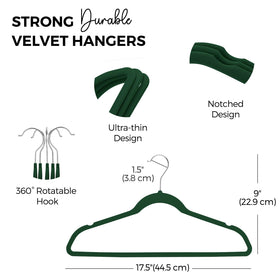Soft velvet coating protects fabrics on HOUSE DAY hangers.
