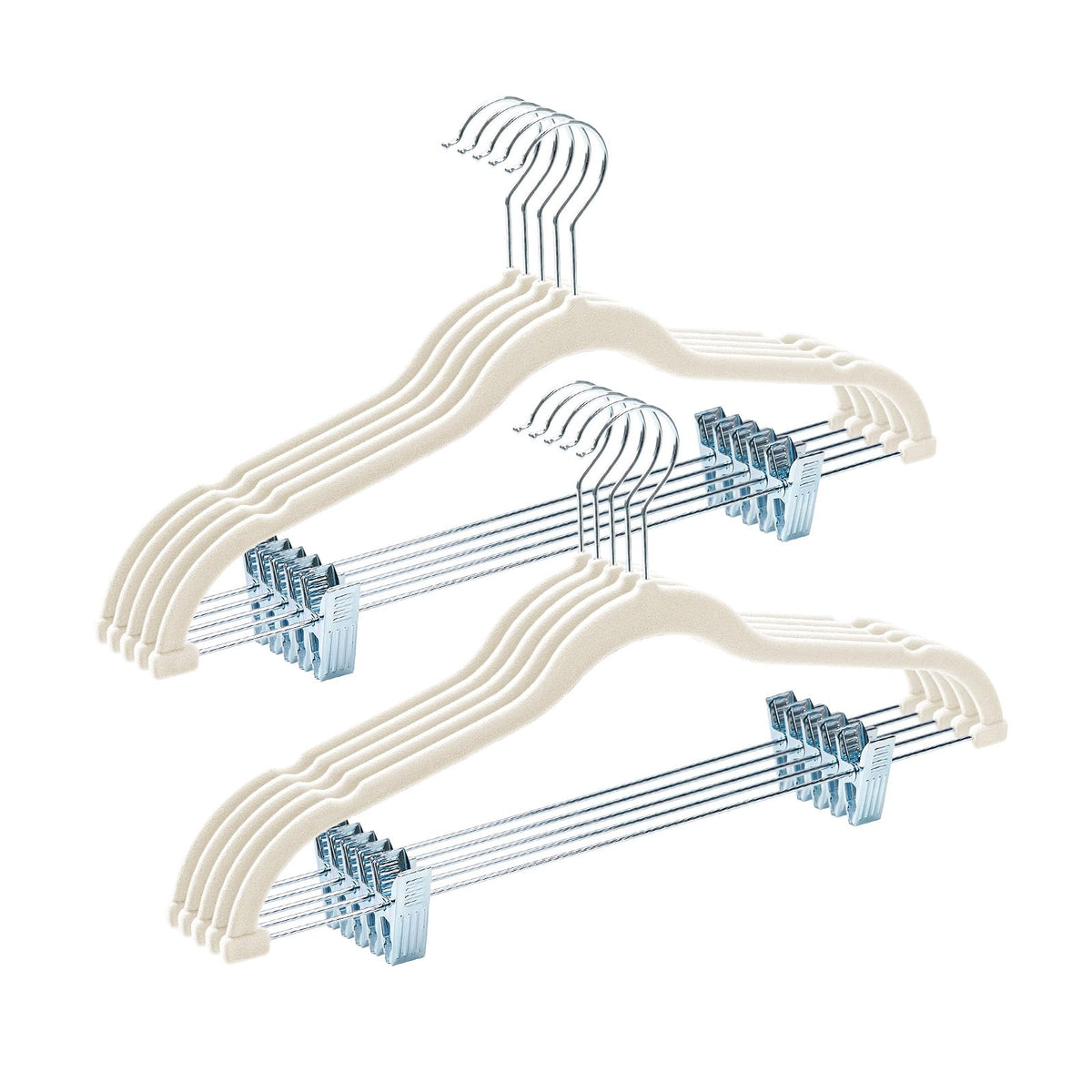 HOUSE DAY velvet hangers organize outfits with matching pieces for quick dressing
