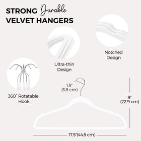 HOUSE DAY packaging showing fifty velvet hangers in four packs